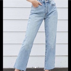 brandy melville light wash high waist jeans